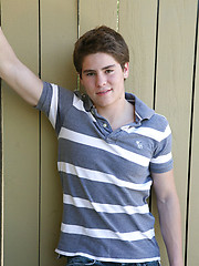 Innocent jock boy posing