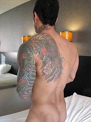 Sexy Alexsander shows off his muscular body and great cock