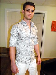 Miami latino boy Rocco stripping and jacking off