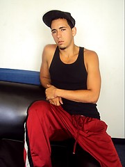 Hot latino boy jacking off dick