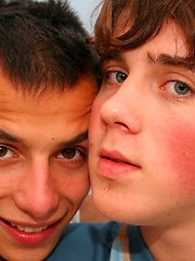 Sweet Teen Boy Couple kissing and fucking