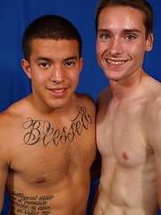 Straight boy Taylor eating cock for some cash