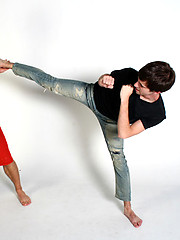 Big dick and huge dildo in anal at the same time