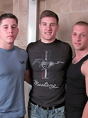 Steamy Shower Threeway: Niko, Shea & Tito
